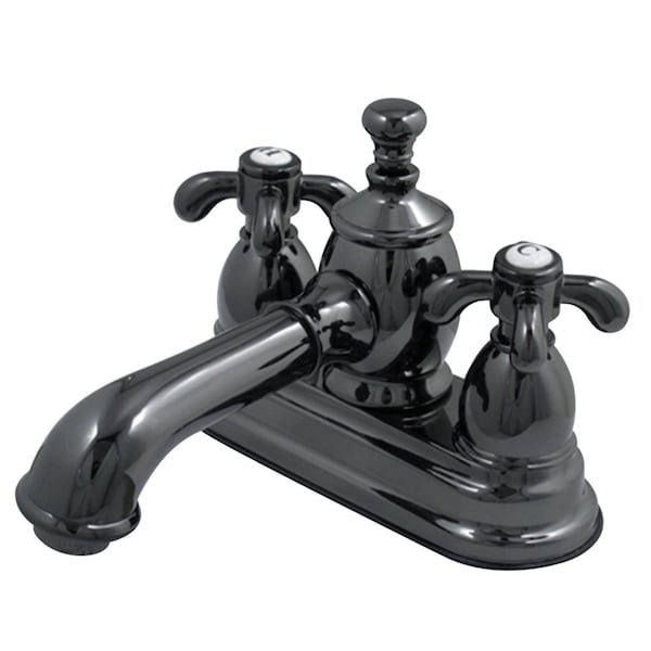 NS7000TX 4" Centerset Bathroom Faucet, Black Stainless Steel
